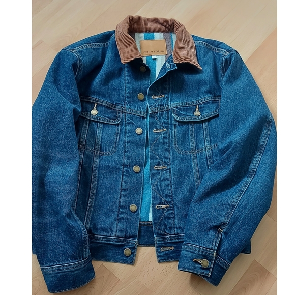 Aritzia Denim Forum - Monroe Storm Rider Denim Jacket Medium Fleece lined - Picture 5 of 9